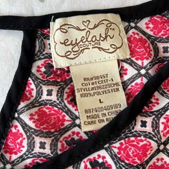 Eyelash Couture Sheer Floral Blouse - Picture 7 of 12